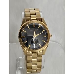 Rare Vintage NOS Perry Ellis PECL5037 Watch Very Nice Small Second New Battery